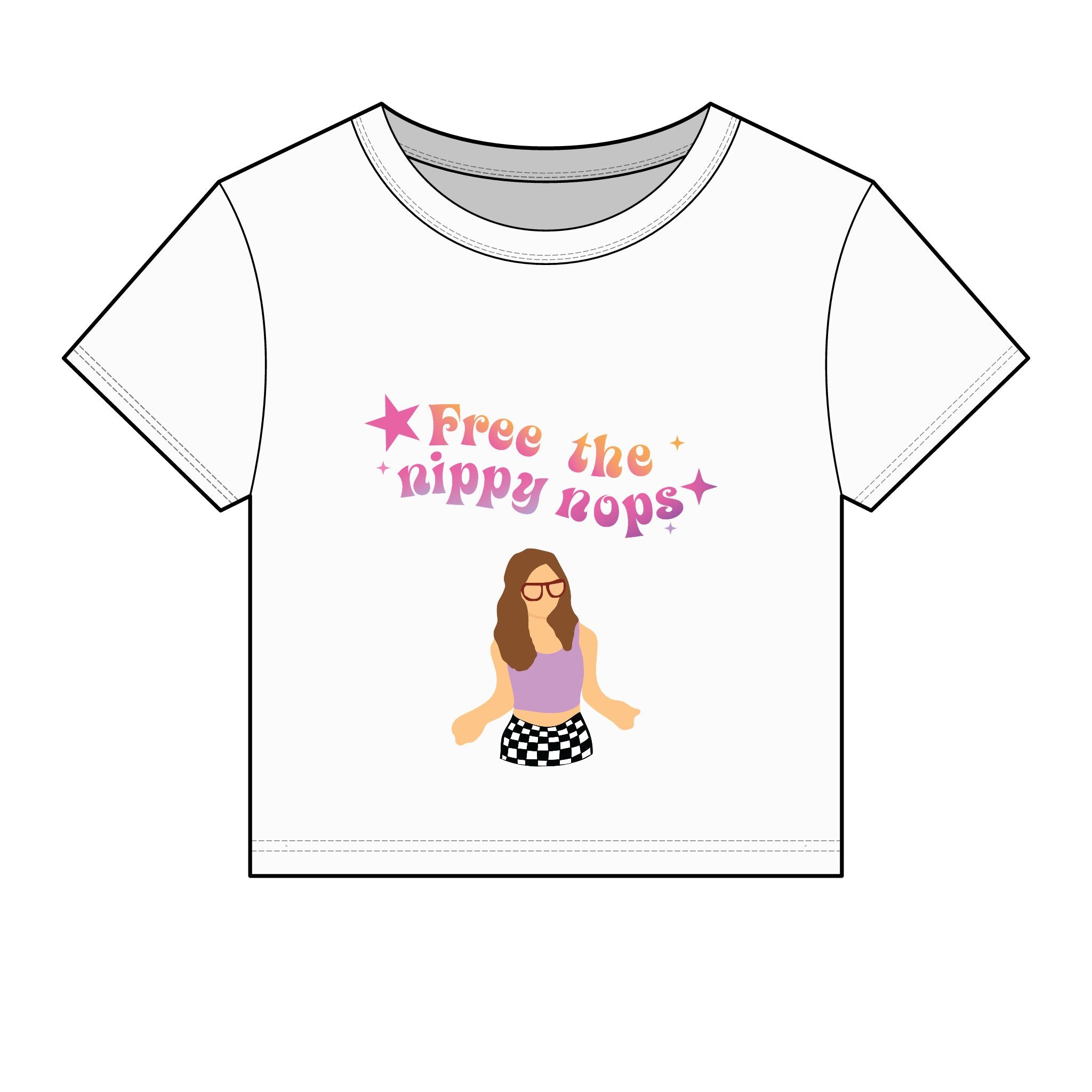 Free the Nippy Nops Baby Tee