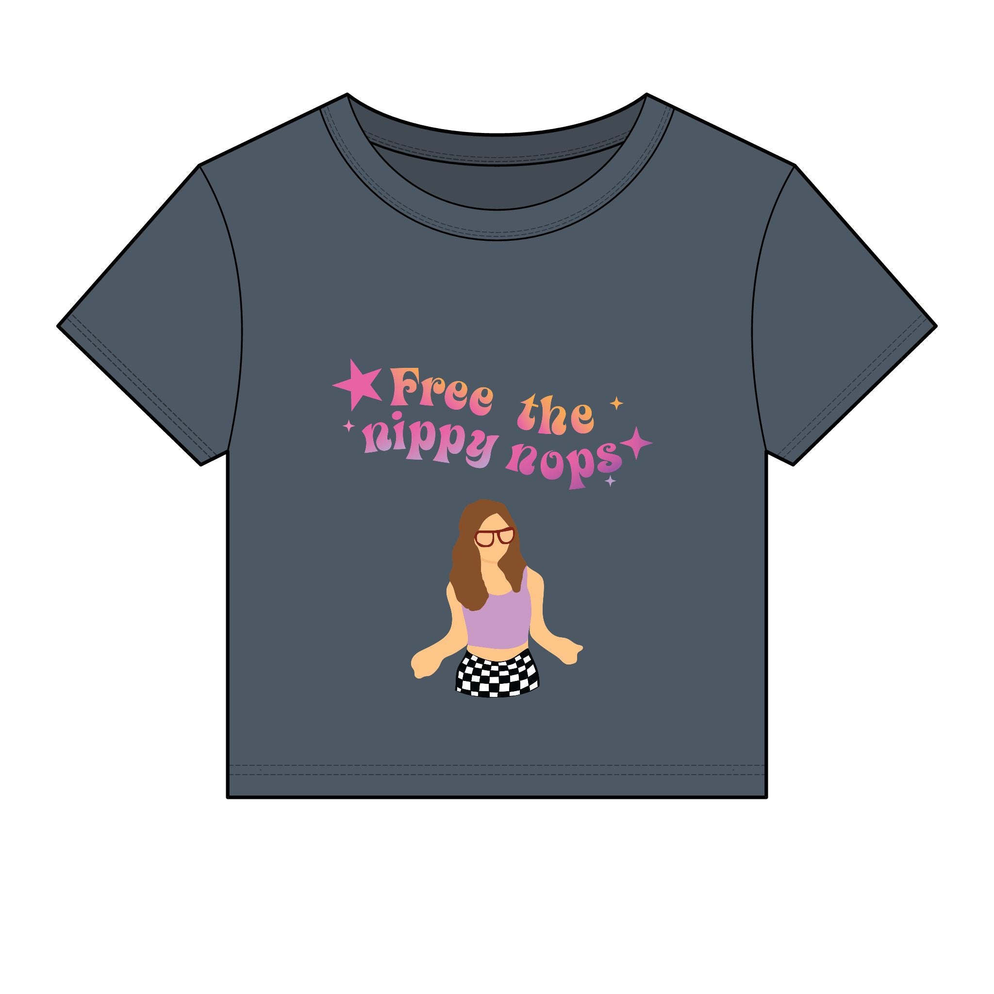 Free the Nippy Nops Baby Tee