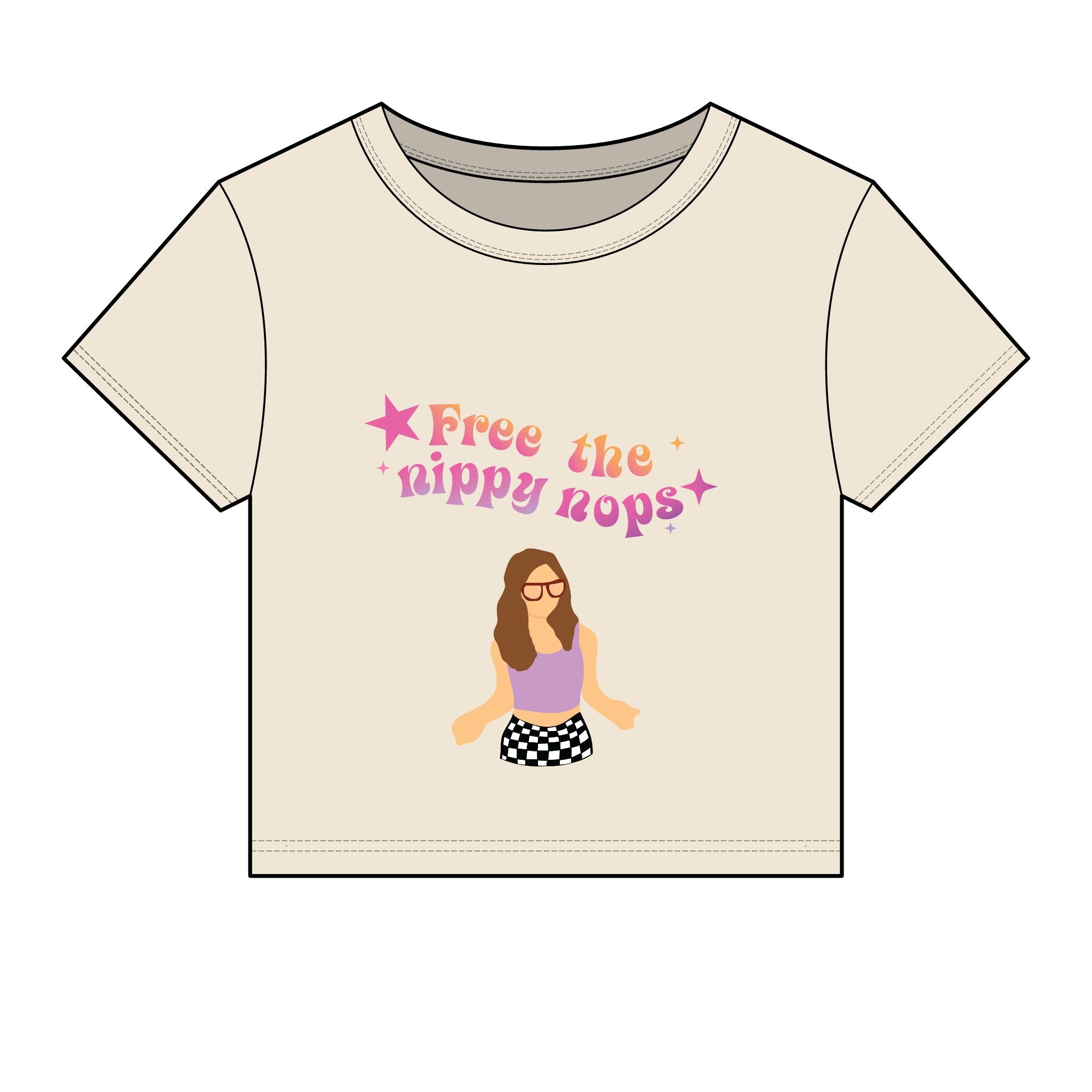 Free the Nippy Nops Baby Tee