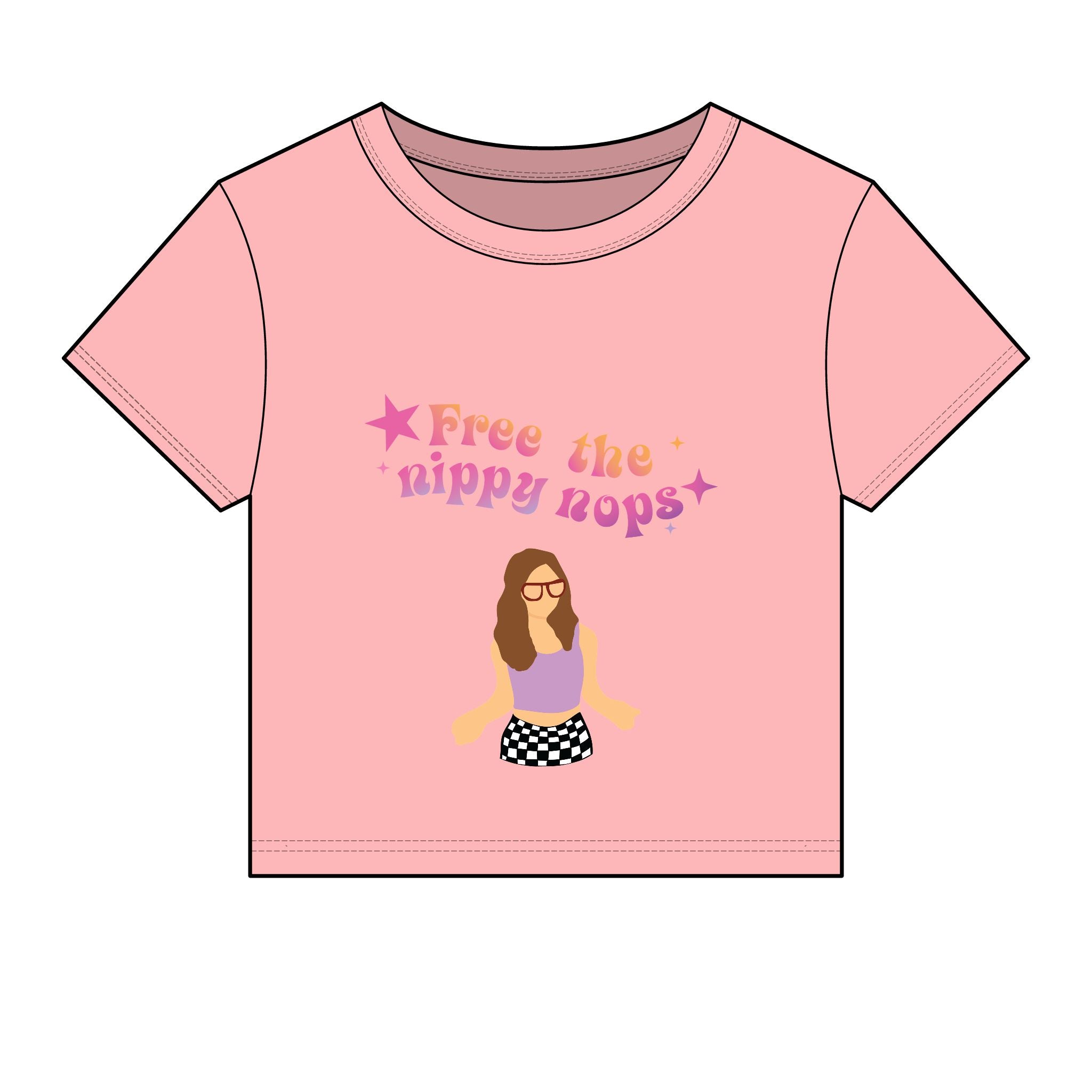 Free the Nippy Nops Baby Tee