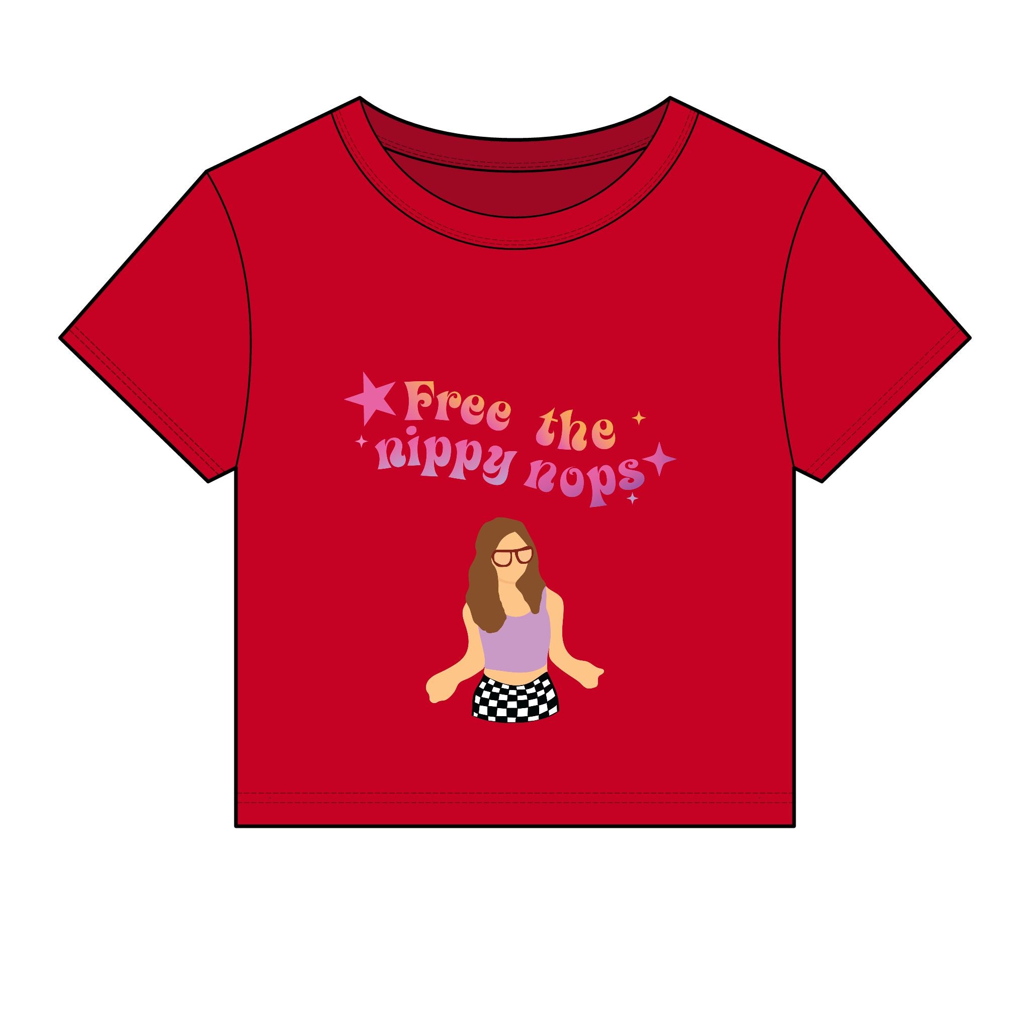 Free the Nippy Nops Baby Tee