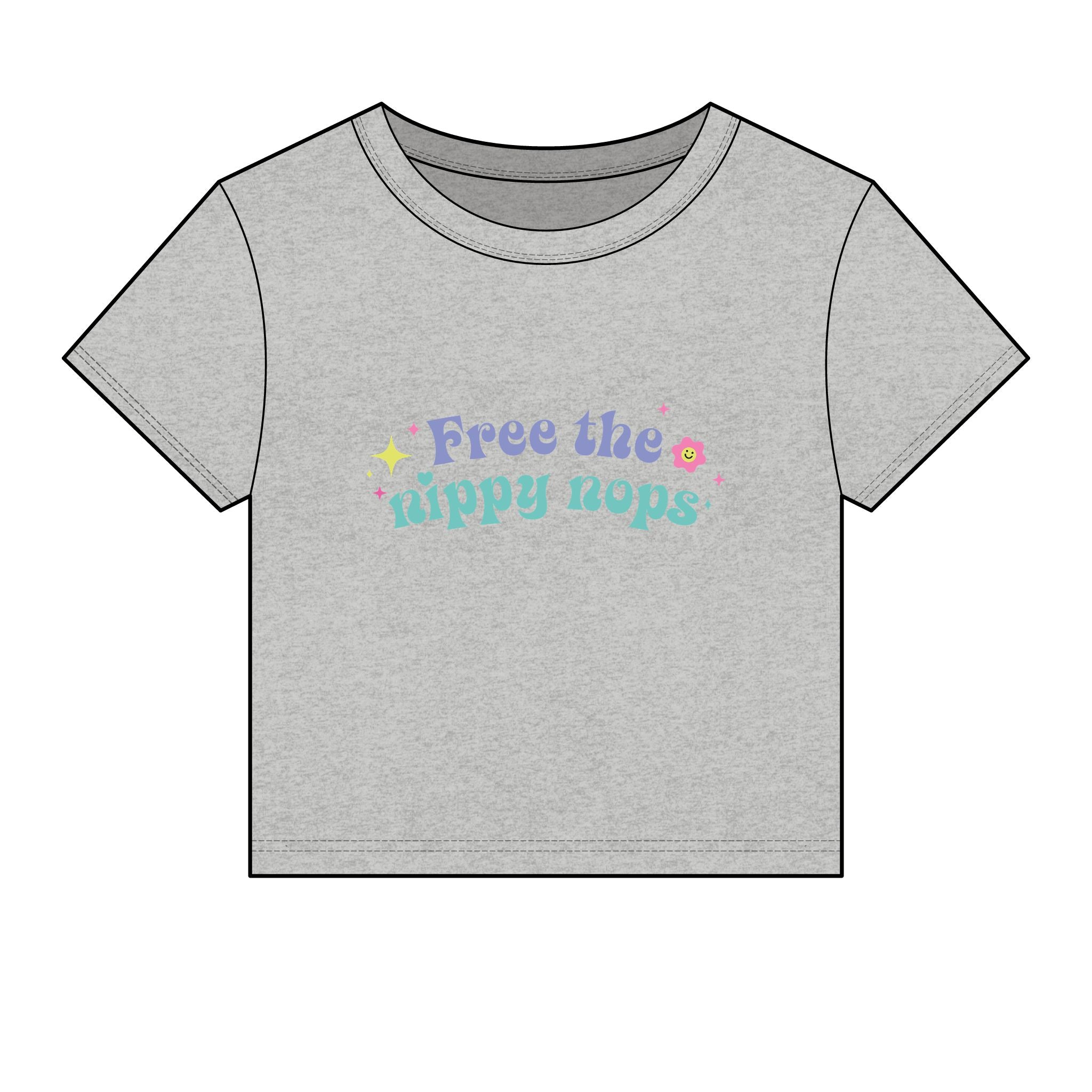 Free the Nippy Nops Baby Tee