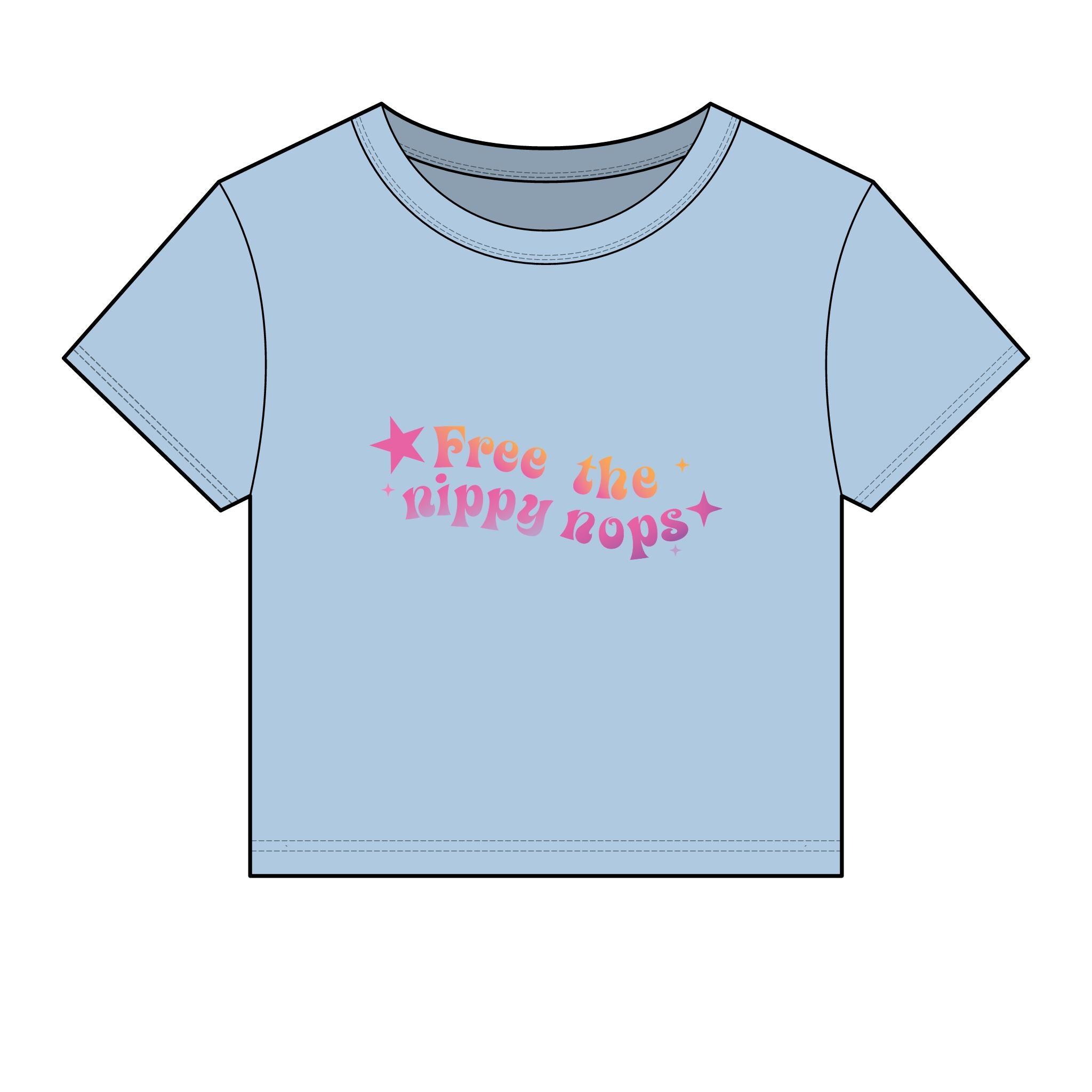 Free the Nippy Nops Baby Tee