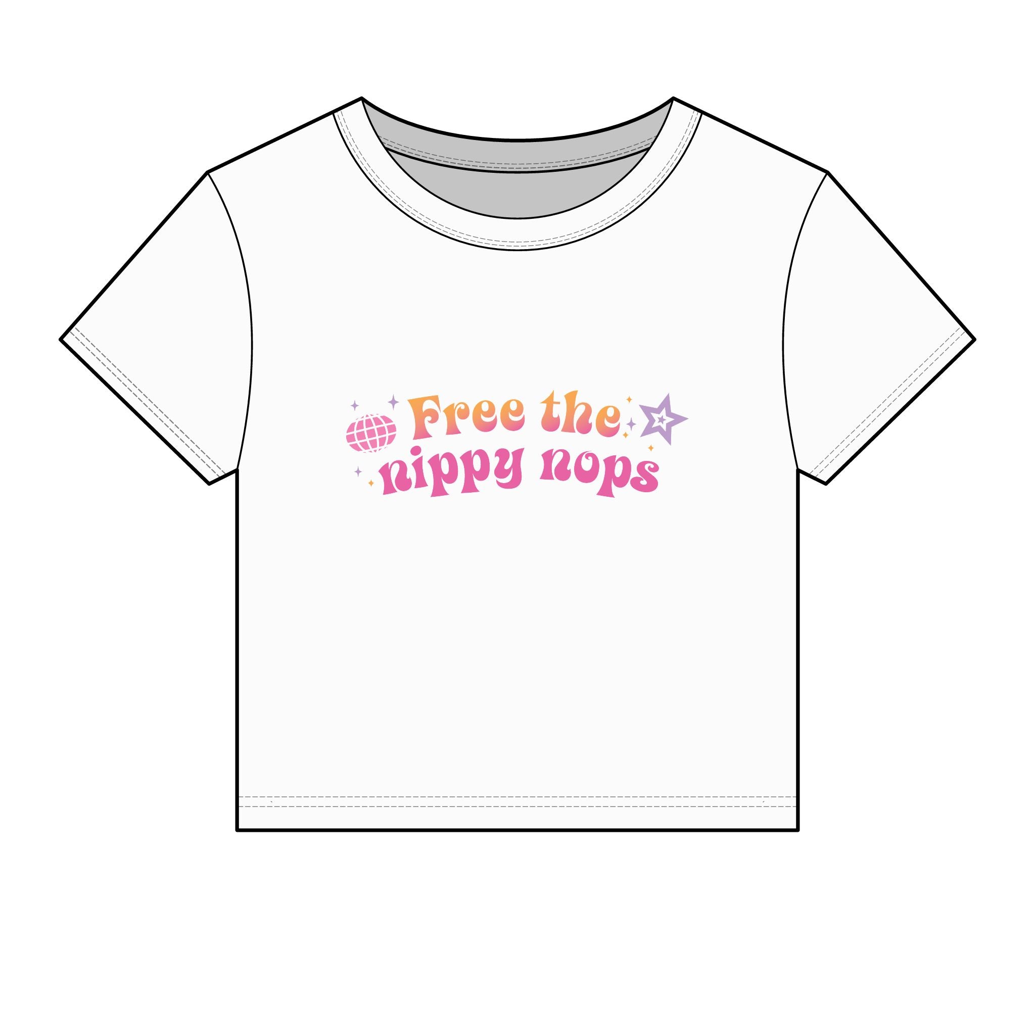 Free the Nippy Nops Baby Tee