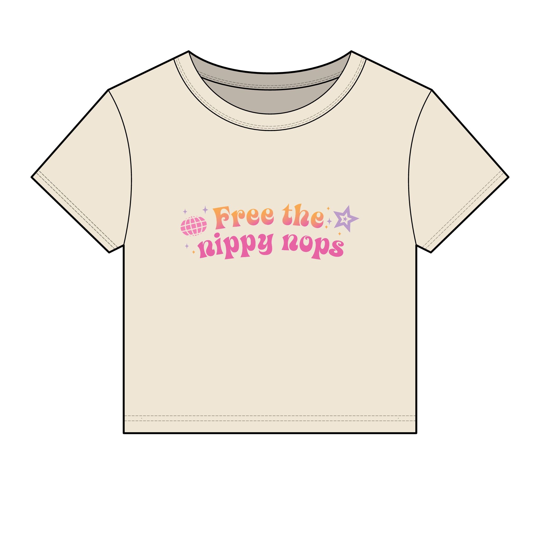 Free the Nippy Nops Baby Tee
