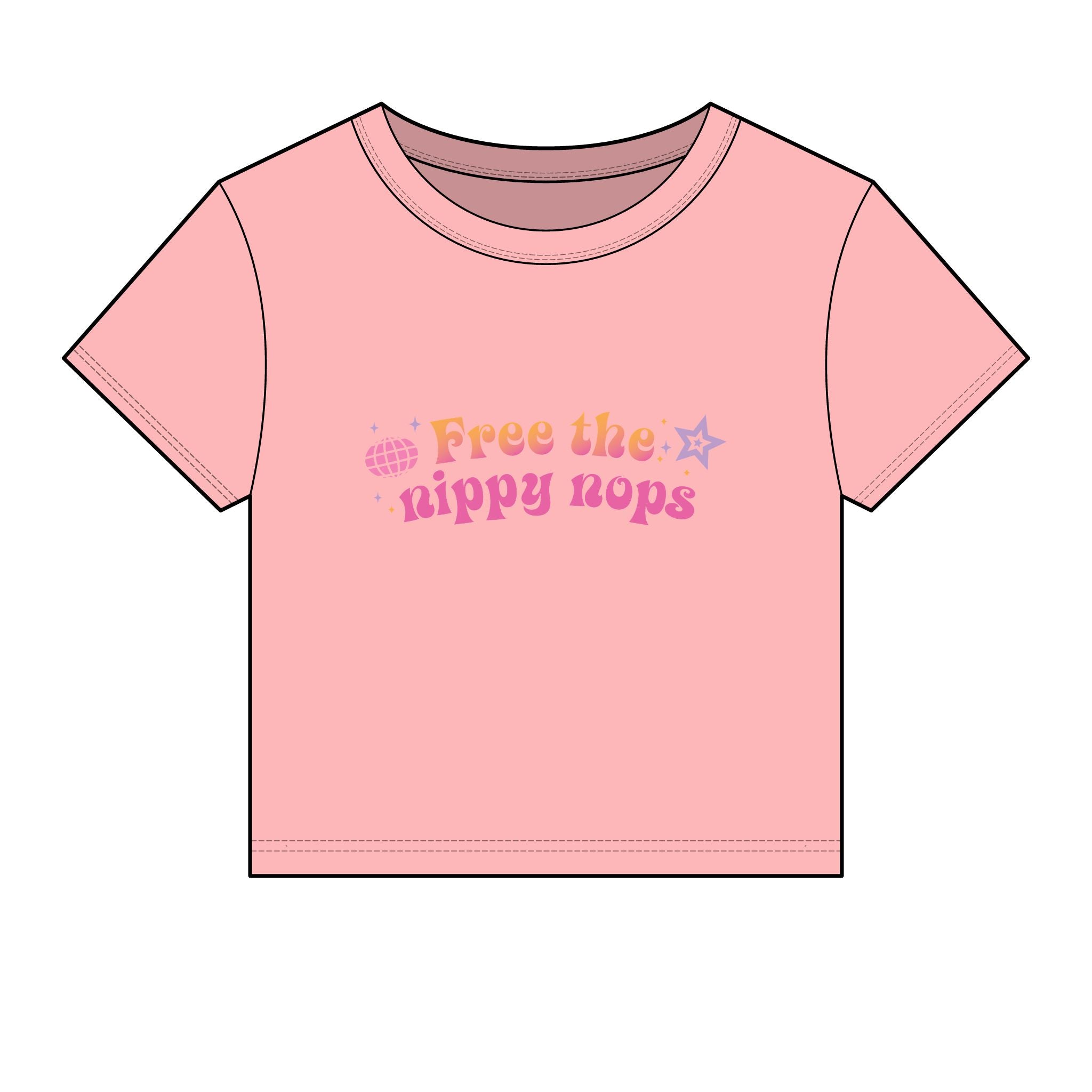 Free the Nippy Nops Baby Tee