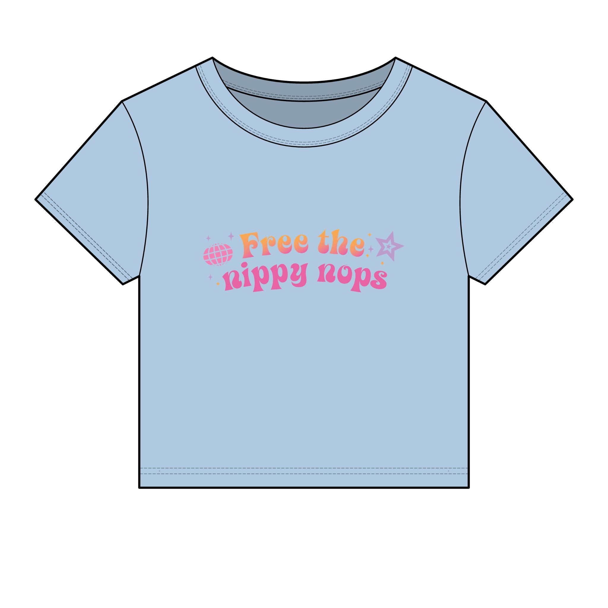 Free the Nippy Nops Baby Tee