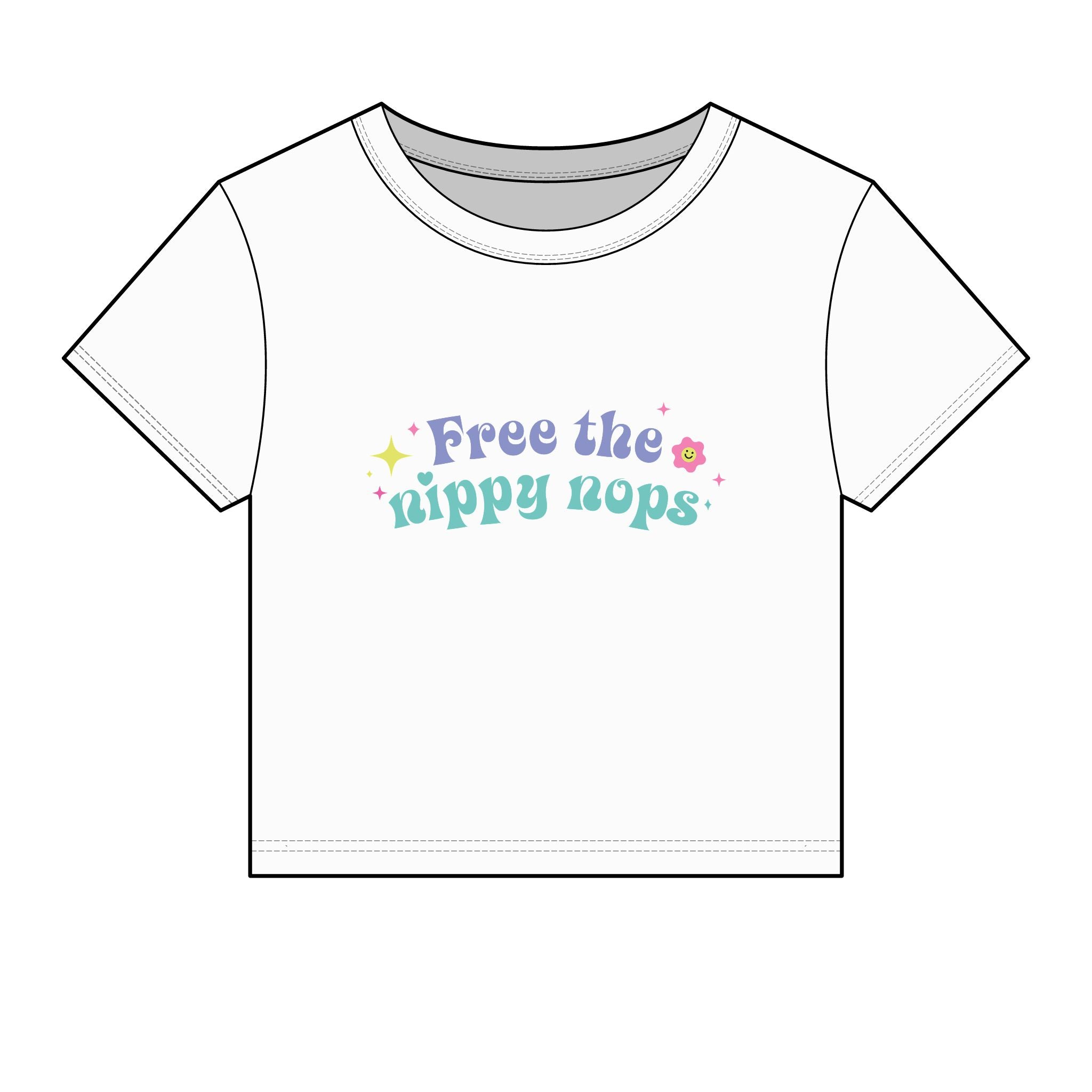 Free the Nippy Nops Baby Tee