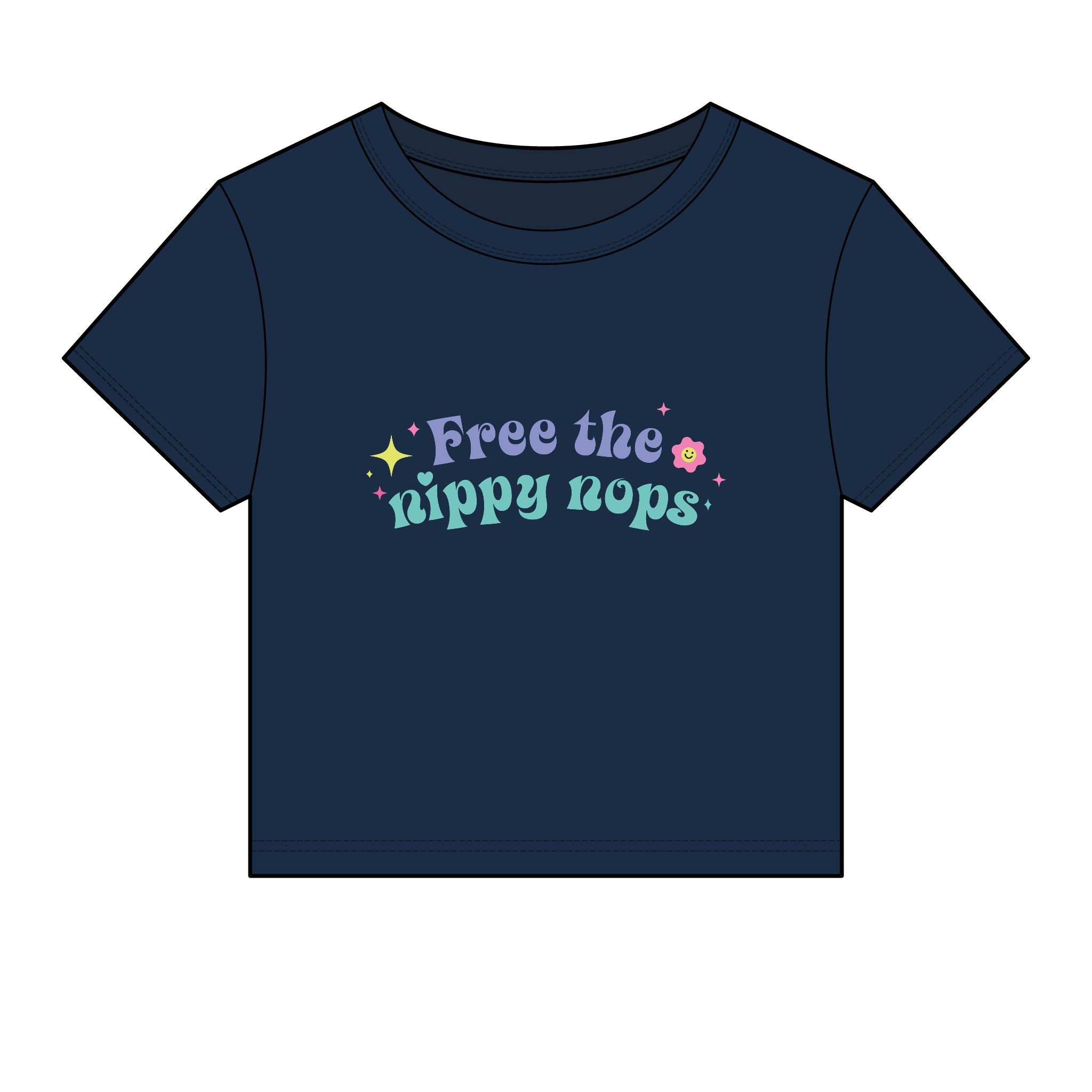 Free the Nippy Nops Baby Tee