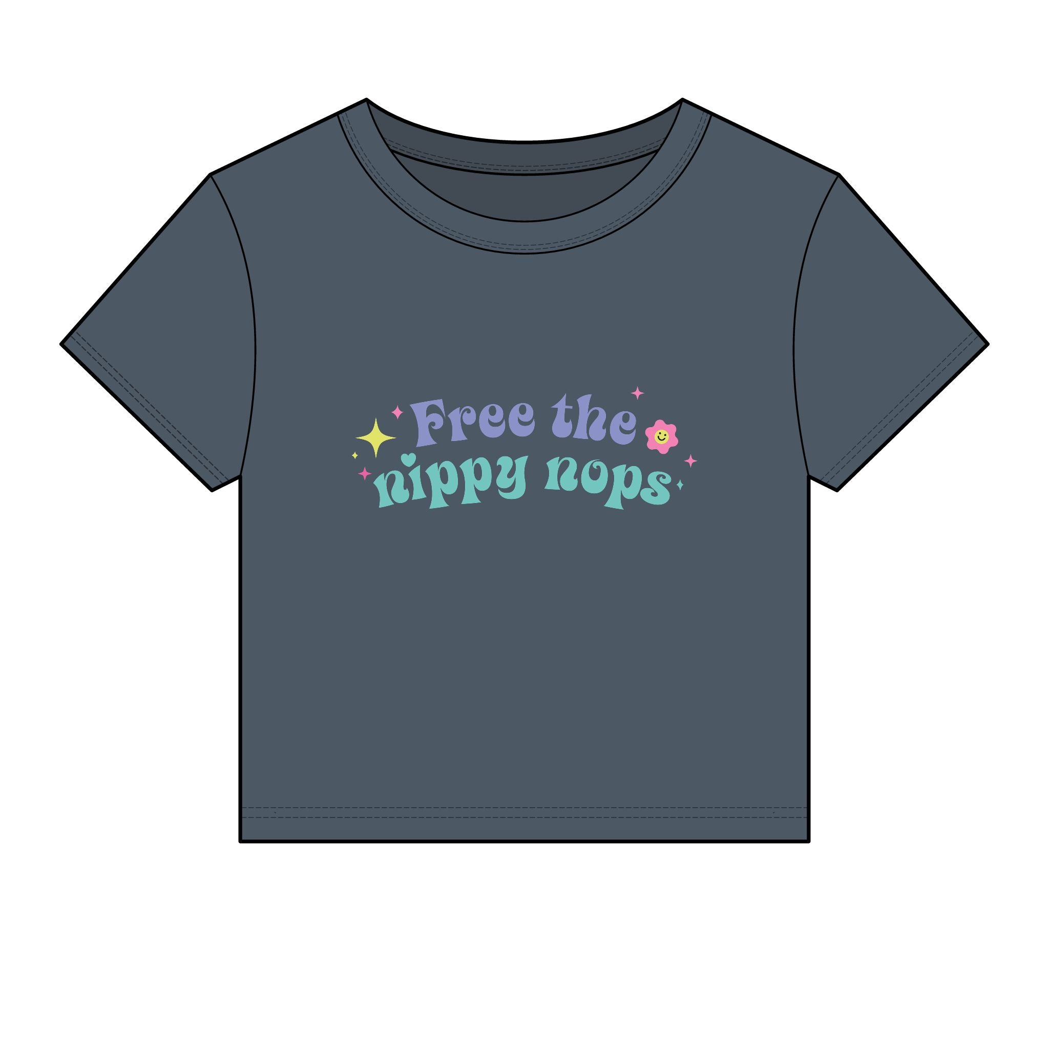 Free the Nippy Nops Baby Tee