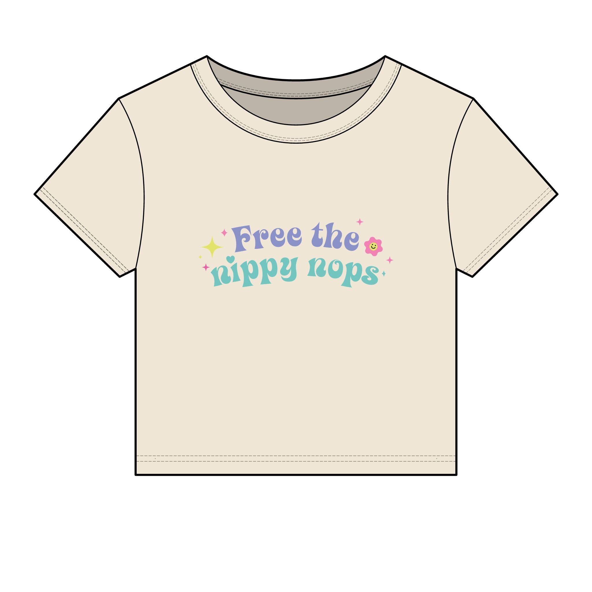 Free the Nippy Nops Baby Tee