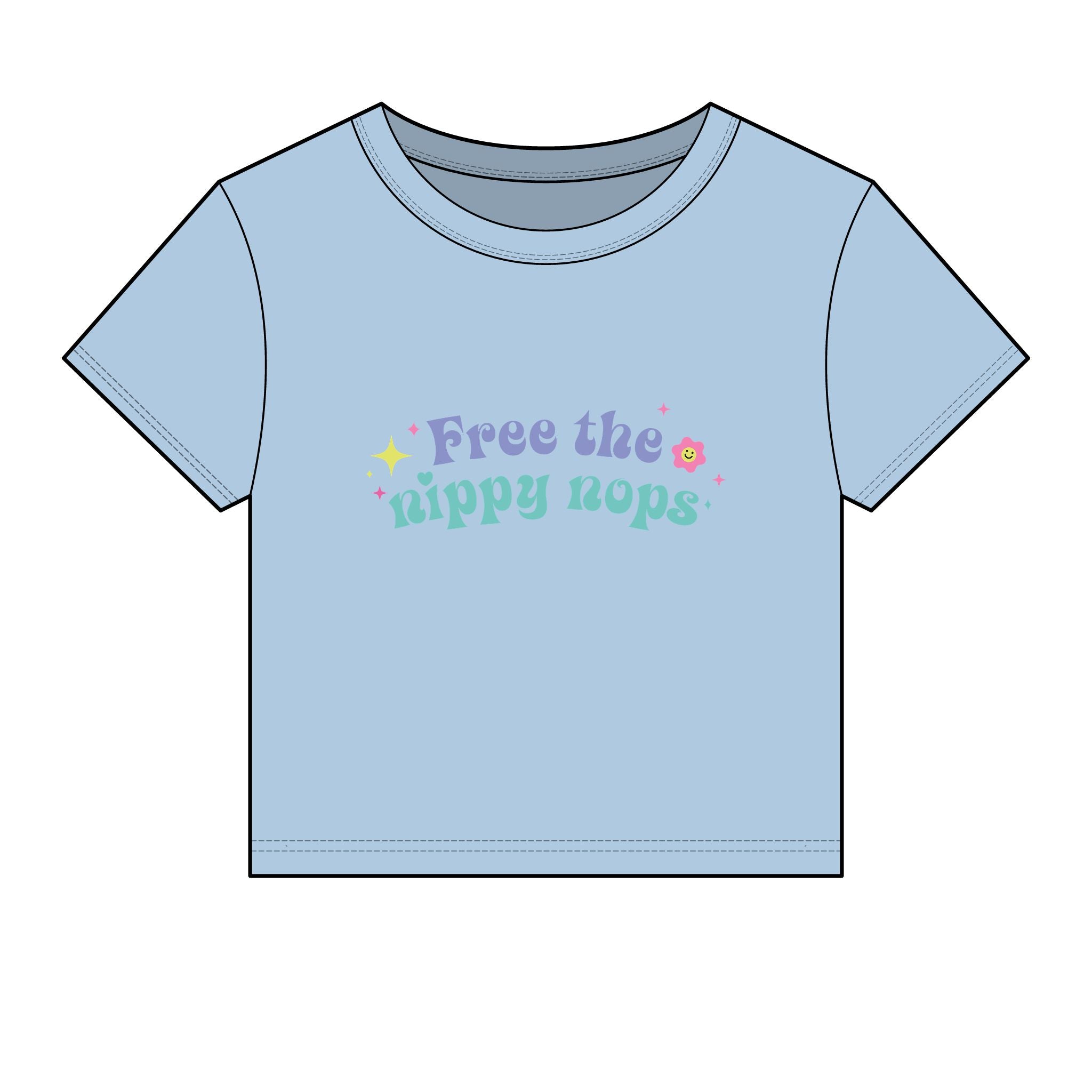 Free the Nippy Nops Baby Tee